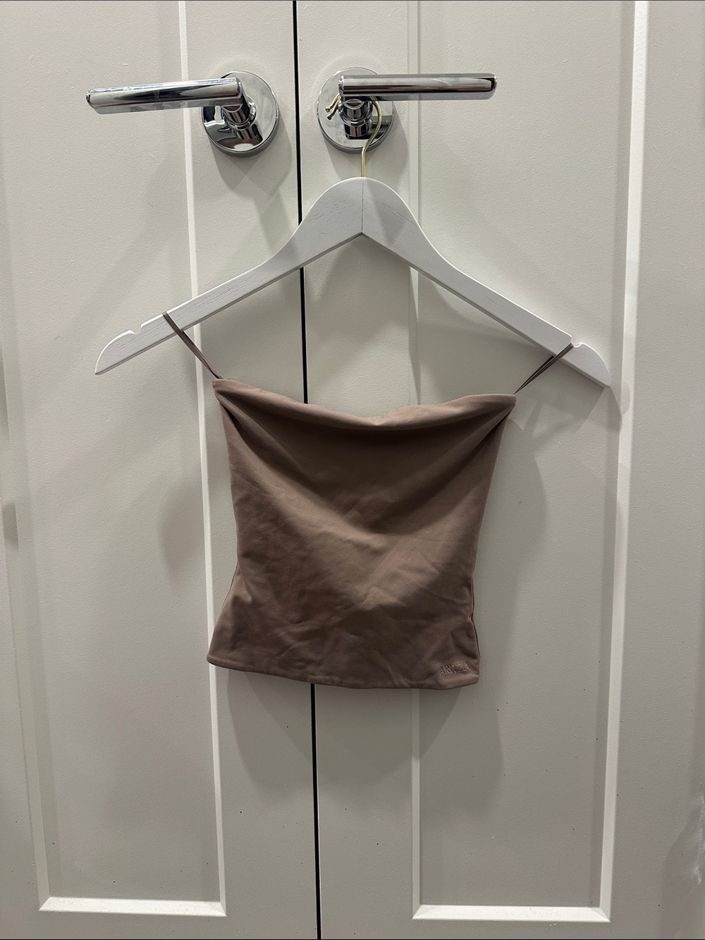 Aritzia Strapless Tube Top - Taupe Brown